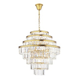 Rhapsody 12 Light Chandelier Bronze Crystal