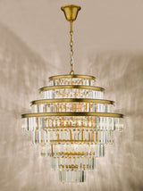 Rhapsody 12 Light Chandelier Bronze Crystal