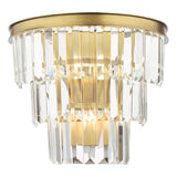 Rhapsody 3 Light Wall Light Crystal and Bronze