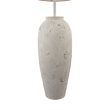 Roetta Floor Lamp White and Natural With Shade