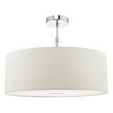 Ronda White Faux Silk Easy Fit Shade 60cm