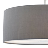 Ronda Grey Faux Silk Easy Fit Shade 60cm