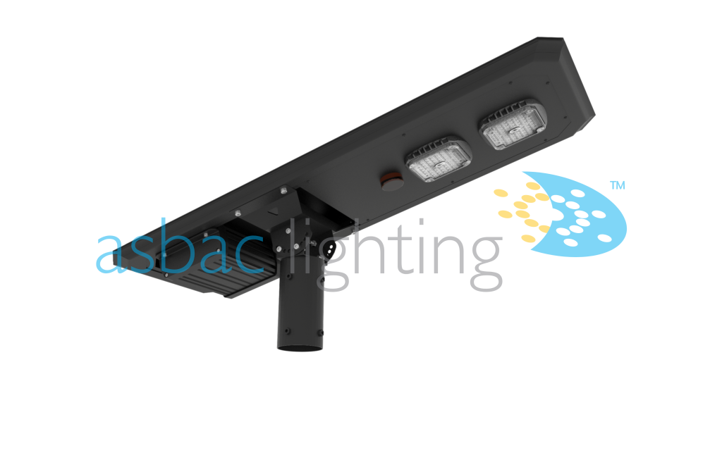 Richmond Solar Hybrid 40W LED 5000K, Solar Street Light, Black