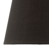 Safia Black Cotton Tapered Drum Shade 36cm
