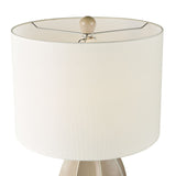 Saundra Table Lamp Taupe and Matt Antique Brass With Shade