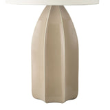 Saundra Table Lamp Taupe and Matt Antique Brass With Shade