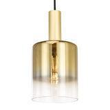 Savannah Pendant Satin Gold and Gold Ombre Glass