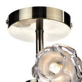 Seattle 8 Light Semi Flush Antique Brass