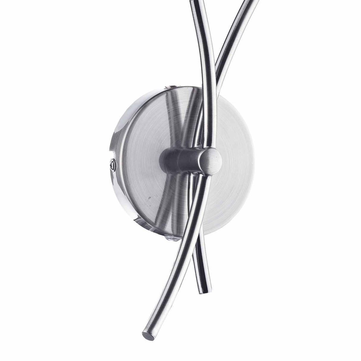 Seattle 2 Light Wall Light Satin Chrome Glass
