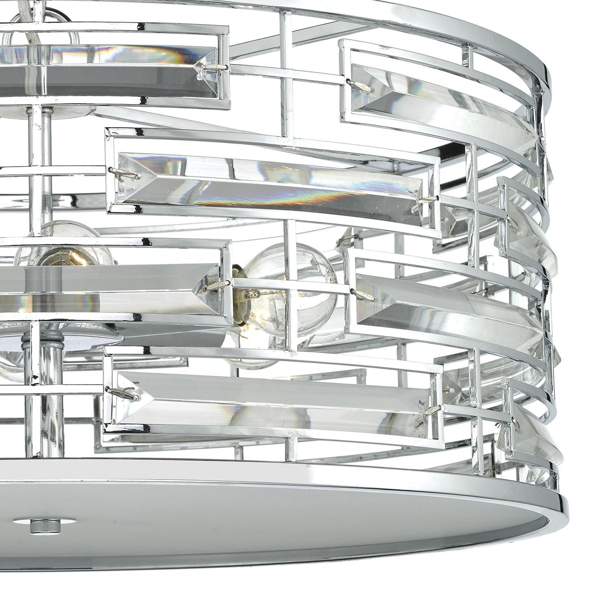 Seville 6 Light Pendant K9 Crystal Polished Chrome