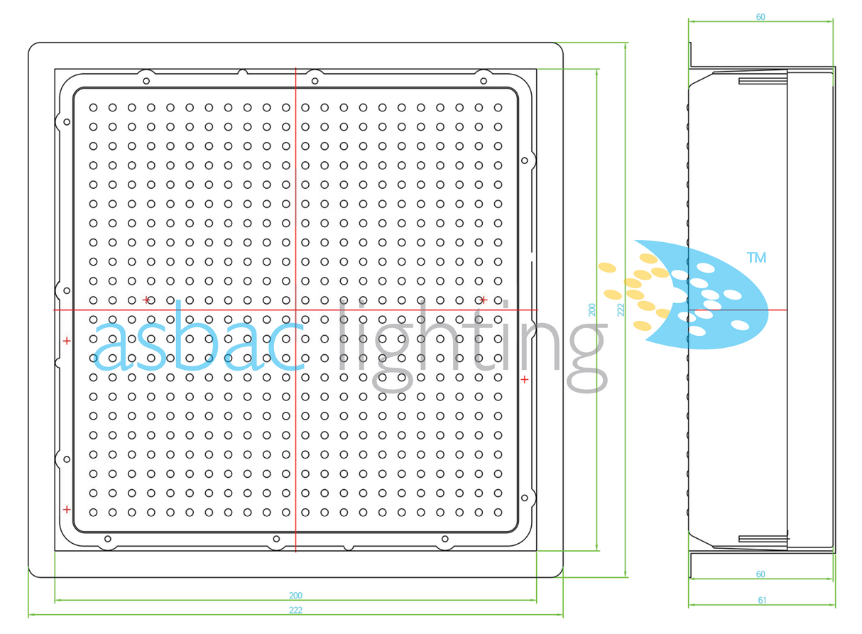 Berkeley Solar Tile, 200x200mm, Cool White LED