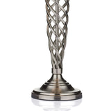 Siam Table Lamp Satin Chrome With Shade (Multipack)