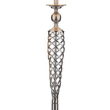 Siam Floor Lamp Satin Chrome With Shade (Multipack)