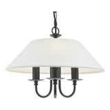 Sivan 3 Light Pendant Matt Black With Shade