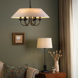 Sivan 6 Light Pendant Matt Black With Shade