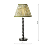 Siyanda Table Lamp Black With Shade