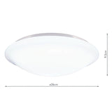 Sky Bathroom Flush White Acrylic IP44