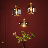 1 Light E27 Satin Brass Suspension
