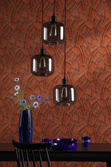 Accessories 3 Light Cluster Pendant Matt Black and Smoked Glass