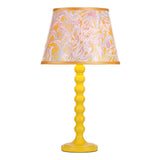 Spool Table Lamp Yellow With Shade