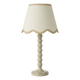 Spool Table Lamp Taupe With Shade