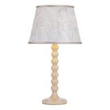 Spool Table Lamp Gloss Taupe Base Only