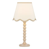 Spool Table Lamp Gloss Taupe Base Only