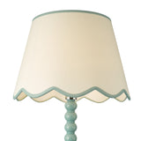 Spool Floor Lamp Blue With Shade