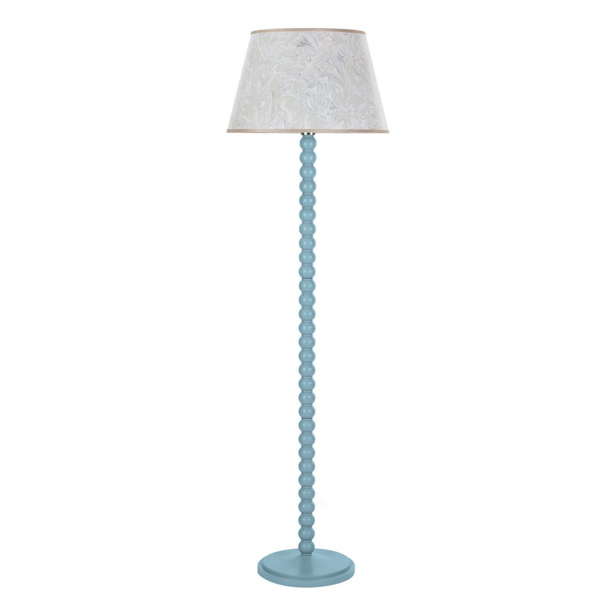 Spool Floor Lamp Blue Base Only