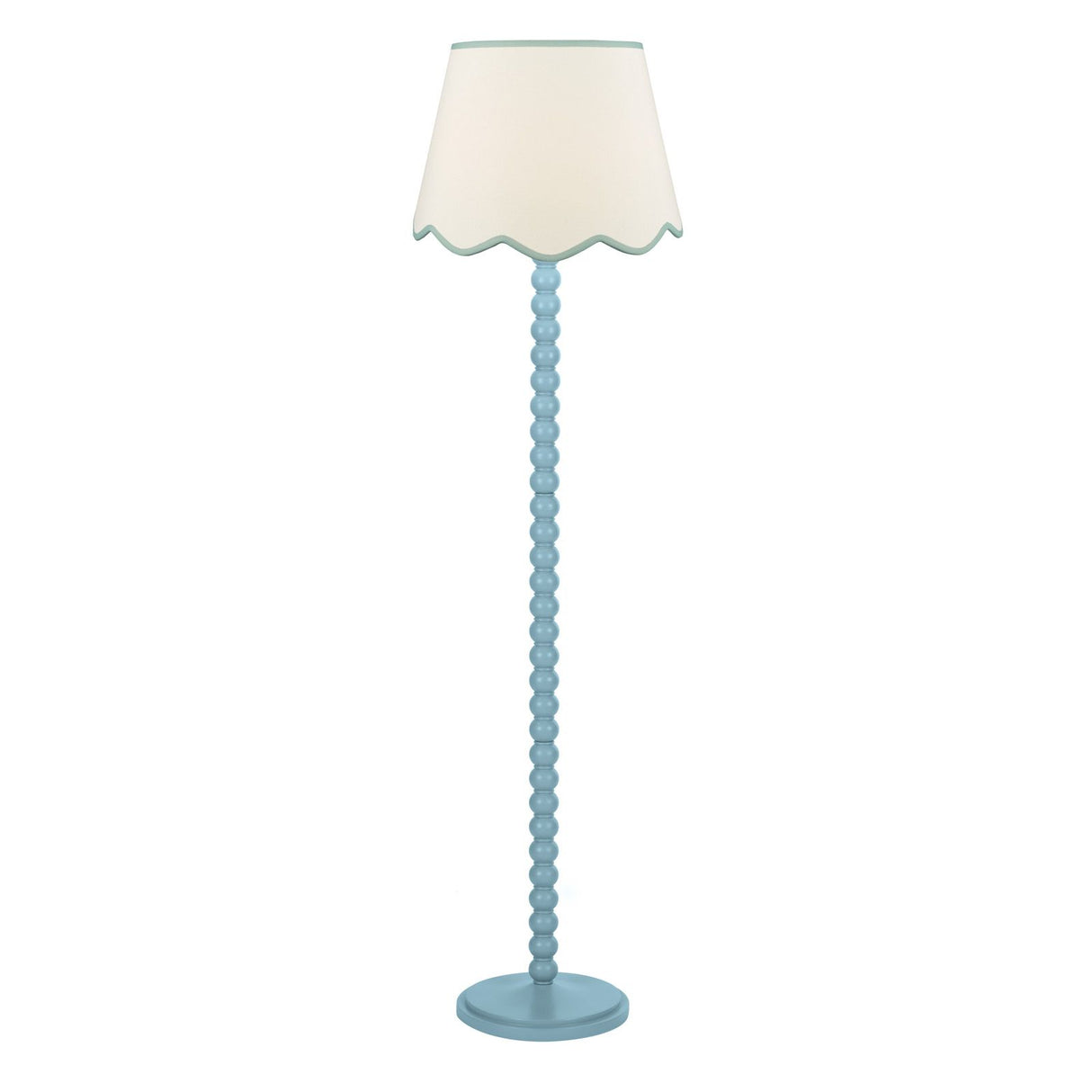 Spool Floor Lamp Blue Base Only