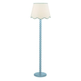 Spool Floor Lamp Blue Base Only