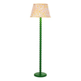 Spool Floor Lamp Green With Shade