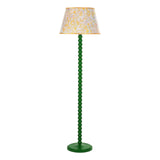 Spool Floor Lamp Green With Shade