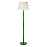 Spool Floor Lamp Green With Shade