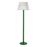 Spool Floor Lamp Green With Shade