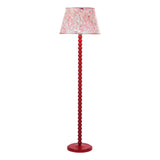 Spool Floor Lamp Gloss Red Base Only