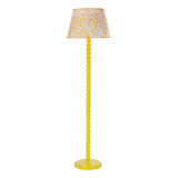Spool Floor Lamp Yellow With Shade