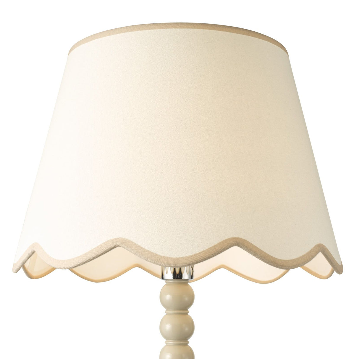 Spool Floor Lamp Taupe With Shade