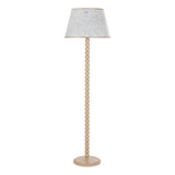 Spool Floor Lamp Gloss Taupe Base Only