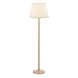 Spool Floor Lamp Gloss Taupe Base Only