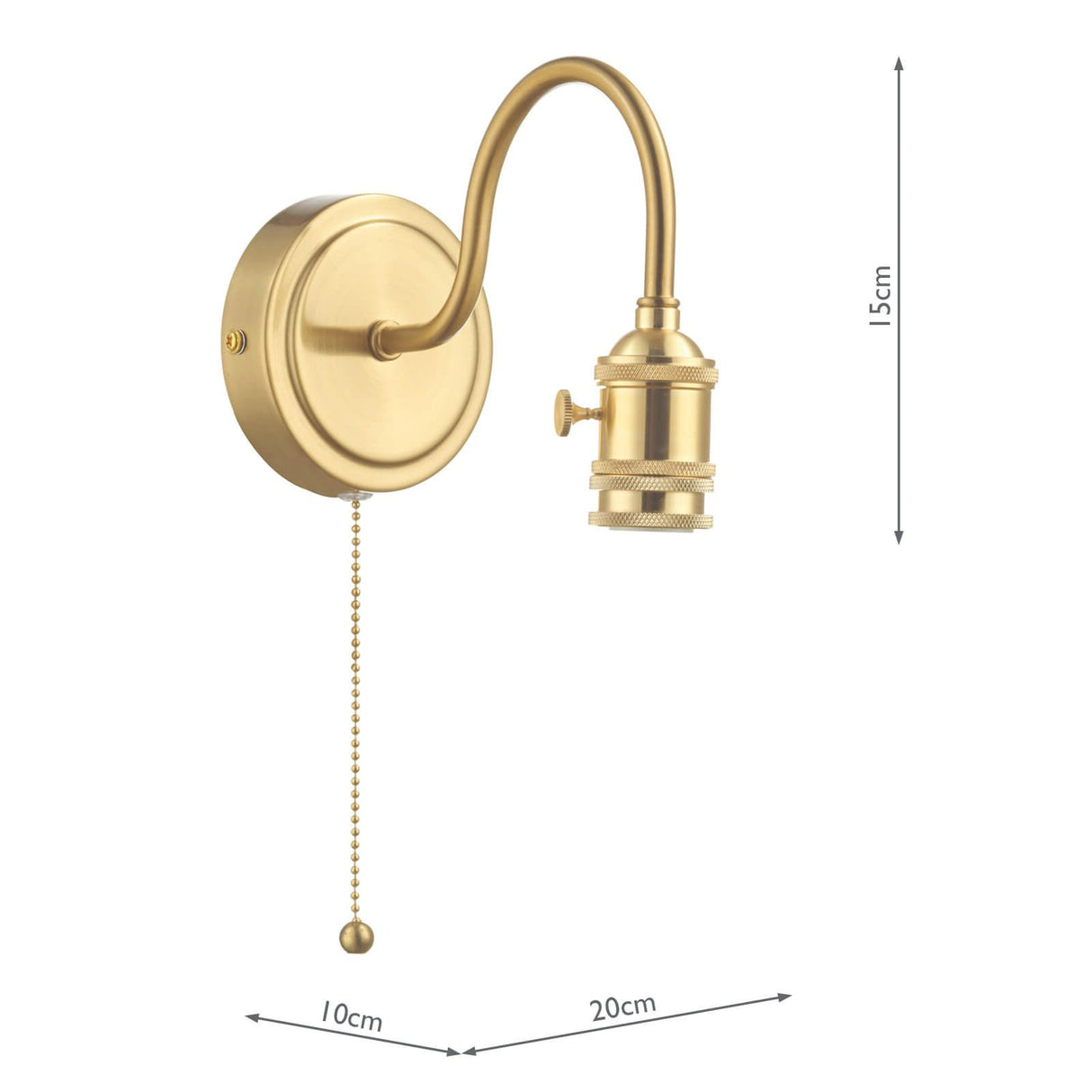 Accessory Wall Light Brass Bracket Only