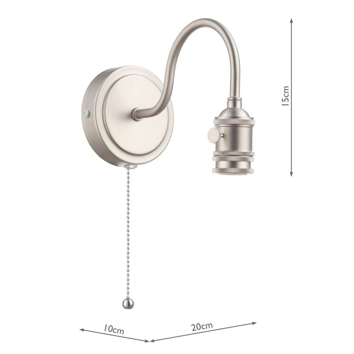 Accessory Wall Light Antique Chrome Bracket Only