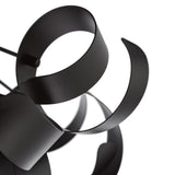 Swash 4 Light Flush Black With Black Ribbins