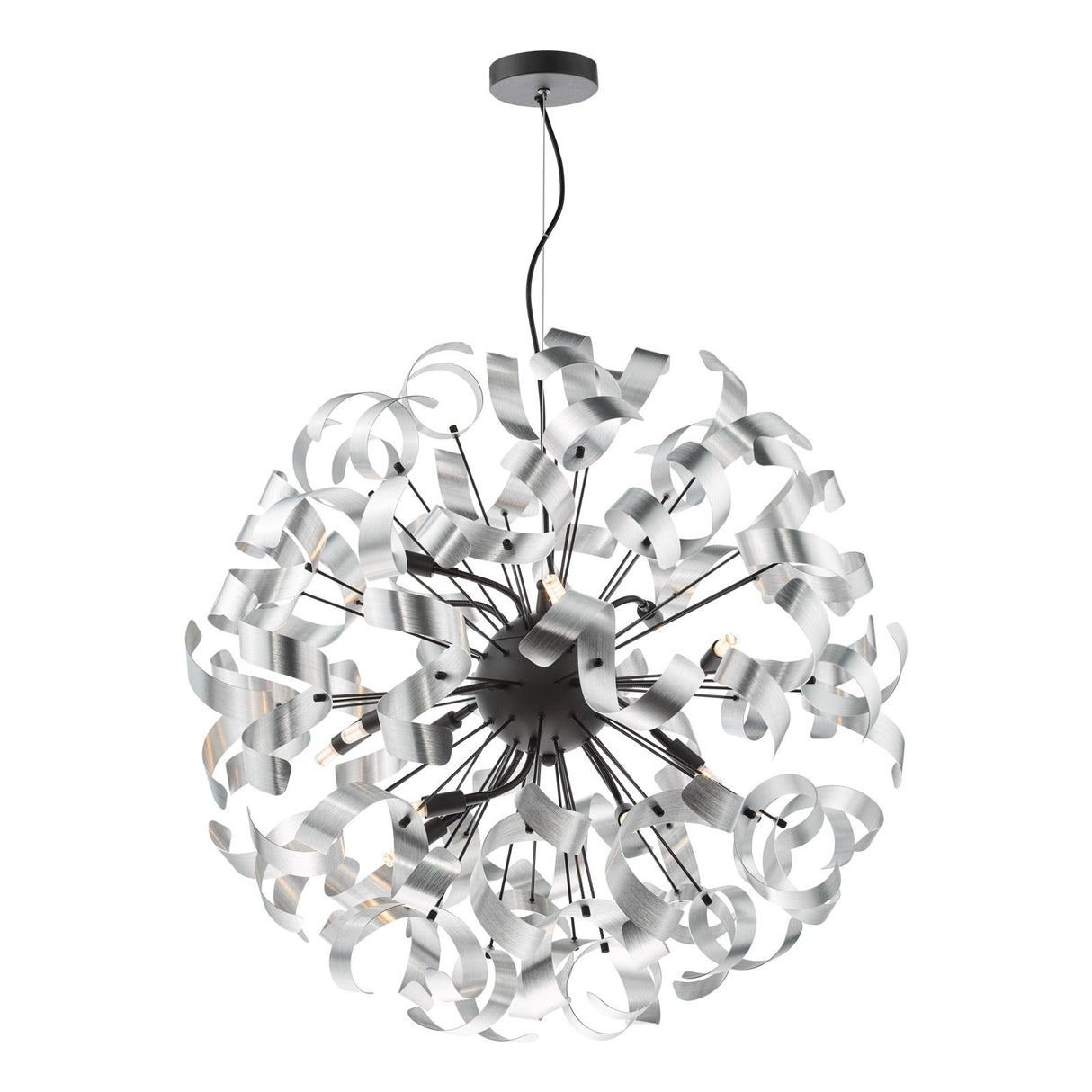 Swash 12 Light Pendant Matt Black Fitting Only