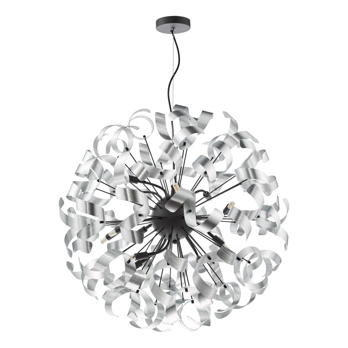Swash 12 Light Pendant Matt Black Fitting Only