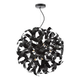 Swash 9 Light Pendant Matt Black Fitting Only