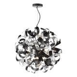 Swash 9 Light Pendant Matt Black Fitting Only