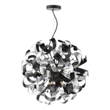 Swash 9 Light Pendant Matt Black Fitting Only