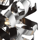 Swash 9 Light Pendant Matt Black Fitting Only