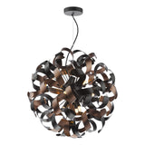 Swash 9 Light Pendant Matt Black Fitting Only
